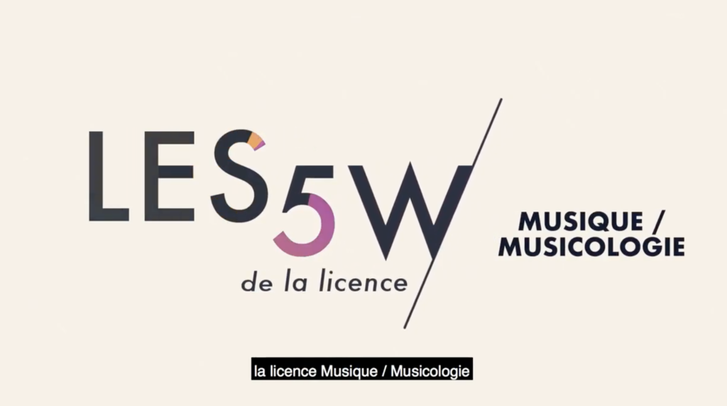 Licence Musique et musicologie